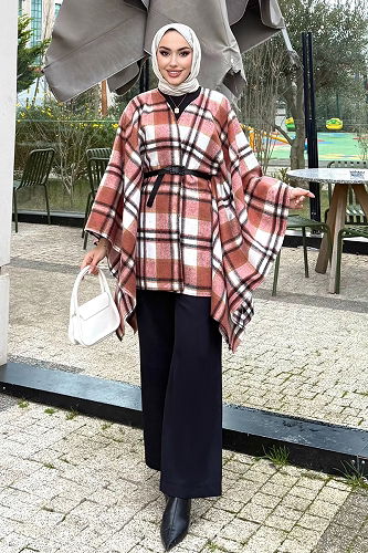 moda selvim كاب وردي 4701ALGK1170 - Thumbnail