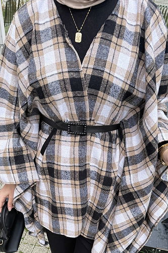 moda selvim Poncho 4701ALGK1170 Vision - Thumbnail