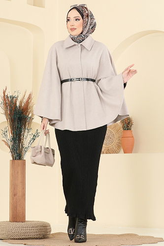 moda selvim كاب بيج 6070TEG847 - Thumbnail