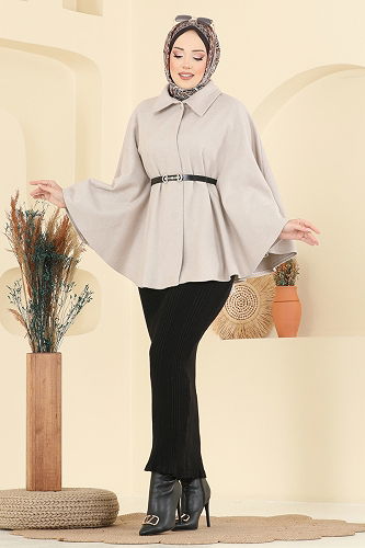 moda selvim كاب بيج 6070TEG847 - Thumbnail