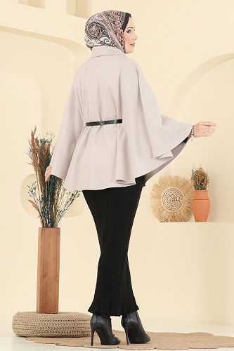 moda selvim كاب بيج 6070TEG847 - Thumbnail