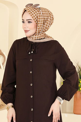 moda selvim Prizma Desen Soft Eşarp 510ERB1087 Bej - Thumbnail