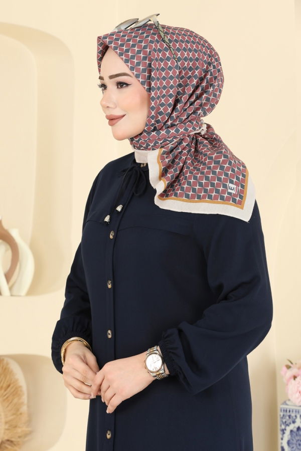 Modaselvim Eşarp Prizma Desen Soft Eşarp 510ERB1087 Taba