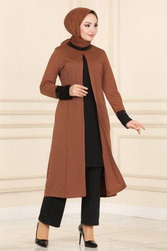 A.S.M.K. - Pul Detay İkili Takım 2550ASMK1074 Taba&Siyah