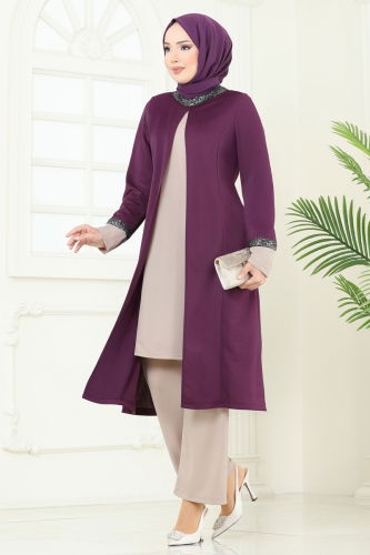 A.S.M.K. - Pul Detay İkili Takım 2550ASMK1074 Vizyon&Mürdüm