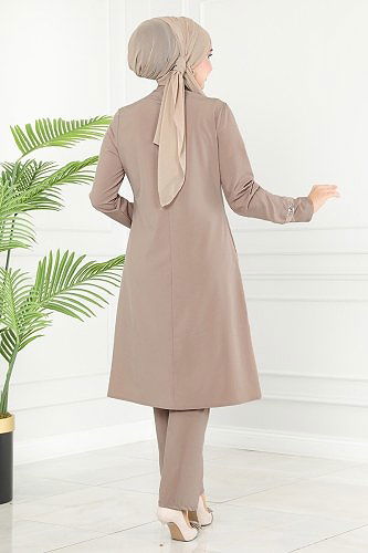 moda selvim Pul Detaylı İkili Takım ASM2680 Vizyon - Thumbnail