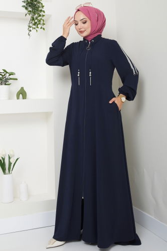 moda selvim Pul Detaylı Mevlana Ferace 2195SL432 Laci - Thumbnail