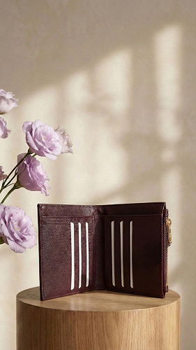 moda selvim محفظة خمري 211MERK1193 - Thumbnail