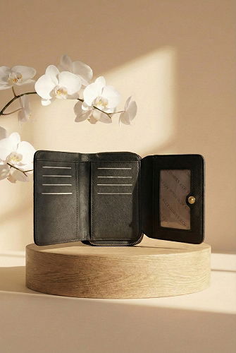 moda selvim محفظة أسود 212MERK1193 - Thumbnail