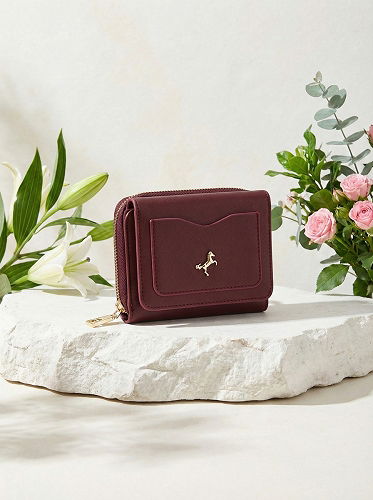 moda selvim PURSE 212MERK1193 Burgundy - Thumbnail