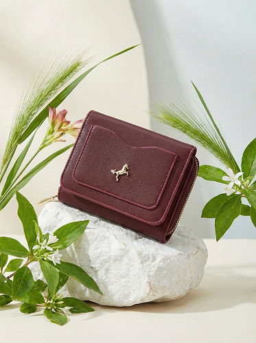 moda selvim PURSE 212MERK1193 Burgundy - Thumbnail