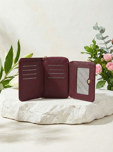 moda selvim PURSE 212MERK1193 Burgundy - Thumbnail