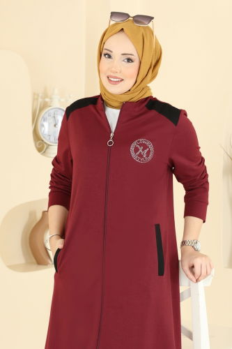 P.L. - Rahat Kesim 2 li Takım PL9202 Bordo