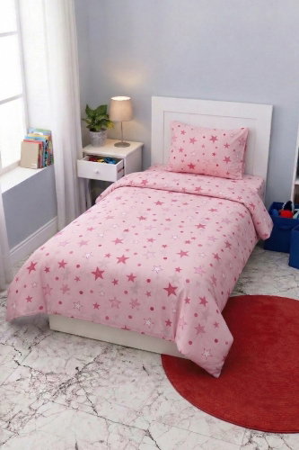 H.B. - Ranforce Nevresim Takım 1007HB1195 Desen 2 Pembe