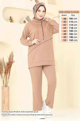 moda selvim Renk Geçişli Tesettür Takım 2636SL432 Vizyon - Thumbnail