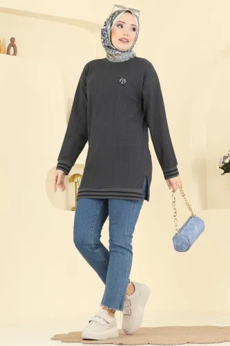 P.R.M. - Ribana Detay Armalı Tunik 708PM271 Antrasit