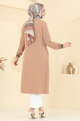 moda selvim Ribanalı Tesettür Kap 8003BM387 Vizyon - Thumbnail