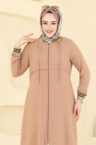 moda selvim Overcoat 8003BM387 Vision - Thumbnail