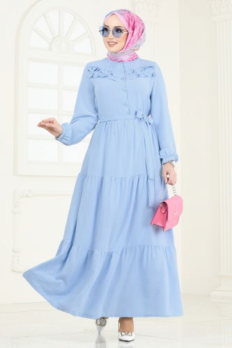 P.L. - Dress PL4006 Baby Blue