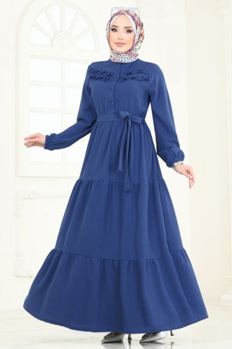 P.L. - Dress PL4006 Indigo