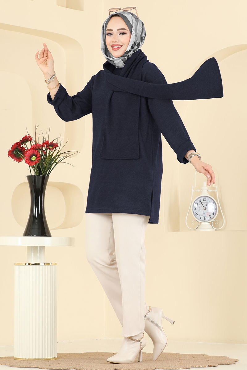 Şal Aksesuarlı Selanik Tunik 4553NFC1010 Laci