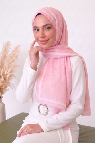 A.R.T.K. - Şal Desen Vual Şal Serisi 142ARTK1207 Açık Pembe