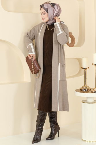 B.R.Z - Şal Yaka Triko Hırka 7065BRZ597 Vizyon