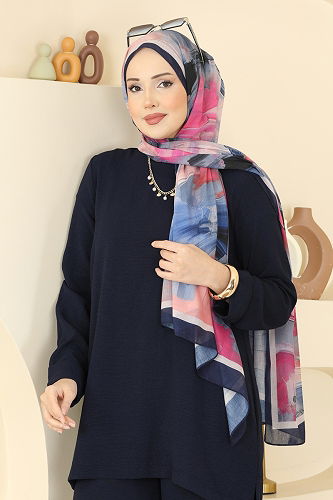 moda selvim Salaş Uzun 2 Li Takım 5008BM387 Laci - Thumbnail