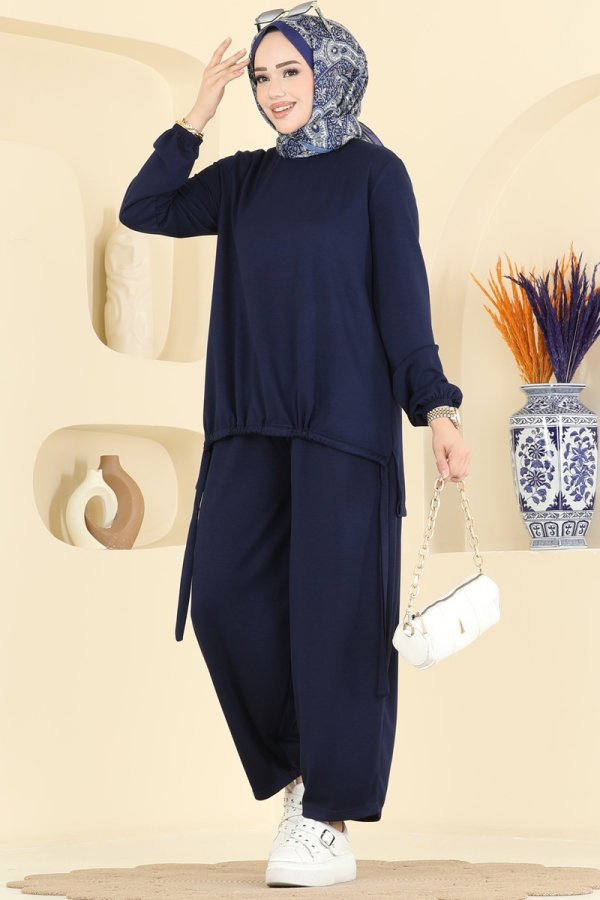 Modaselvim Kombin Şalvar Pantalonlu 2 li Takım 5650ZNNK1102 Laci
