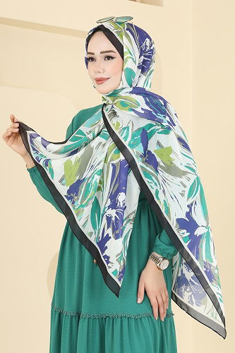 moda selvim Scarf 003AFV475 Saks & Black - Thumbnail