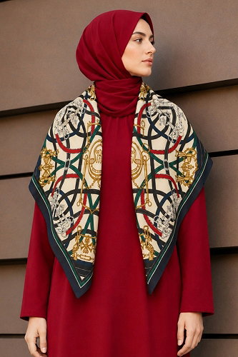 moda selvim Scarf 010AFV475 Pattern4 - Thumbnail