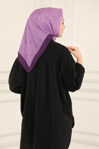 moda selvim 113IPK758 لافندر وشاح - Thumbnail