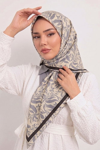 moda selvim إشارب كريمي 120AFV475 - Thumbnail