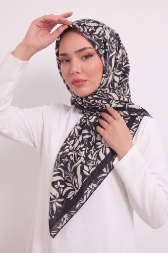 A.F.V. - إشارب سكري واسود 120AFV475