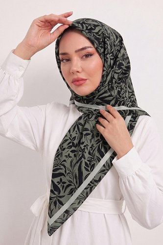 moda selvim Scarf 120AFV475 Light Khaki - Thumbnail