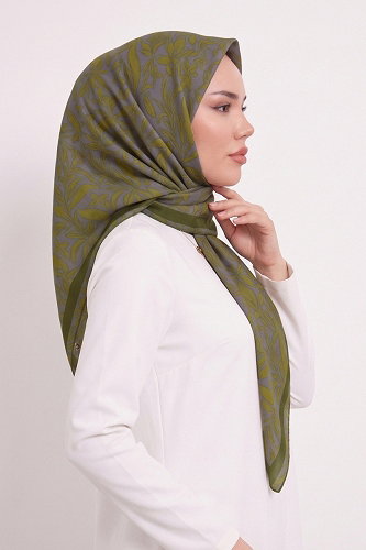 moda selvim إشارب أخضر 120AFV475 - Thumbnail