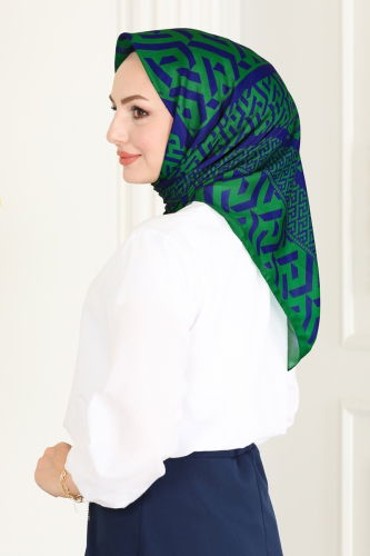 moda selvim Scarf 125IPK758 Benetton Green&Saks - Thumbnail