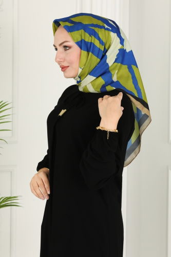 moda selvim Scarf 127IPK758 Green&Saks - Thumbnail