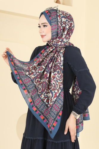 A.F.V. - Scarf 1305AFV475 Blue & Lilac