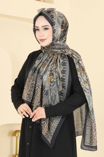 A.F.V. - Scarf 1306AFV475 Black & Tan