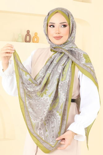moda selvim Scarf 130IPK758 Acid - Thumbnail