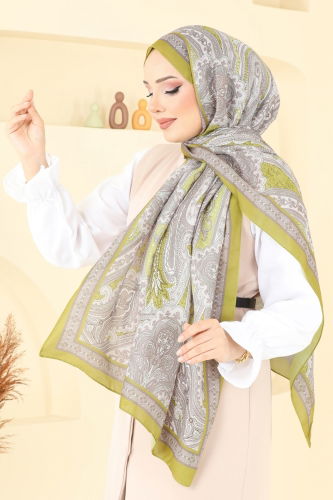 moda selvim Scarf 130IPK758 Acid - Thumbnail