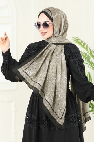 moda selvim شال بيج 130IPK758 - Thumbnail