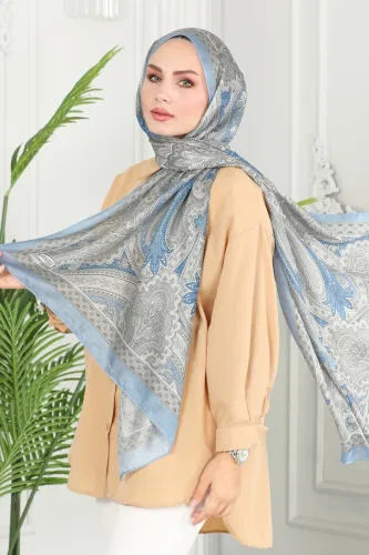 I.P.K. - Scarf 130IPK758 Blue&Grey