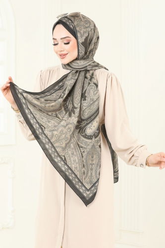 moda selvim شال ذهبي 130IPK758 - Thumbnail