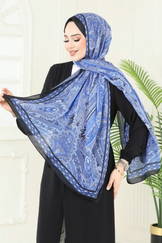 I.P.K. - Scarf 130IPK758 Indigo & Black