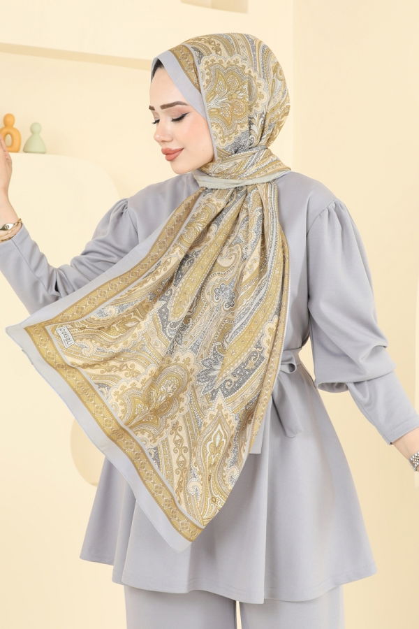 Modaselvim شالات شال فضي 130IPK758