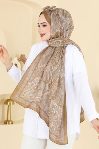 トップス Scallop embroidery scarf venica Scarf 130IPK758 Vision - Moda Selvim