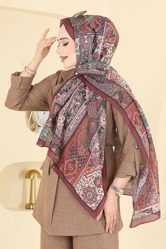 moda selvim شال خمري 1310AFV475 - Thumbnail