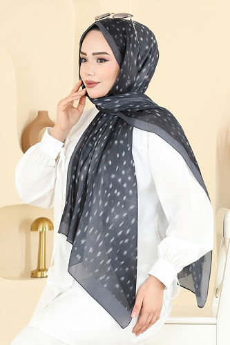 moda selvim Scarf 131ART1138 Anthracite - Thumbnail